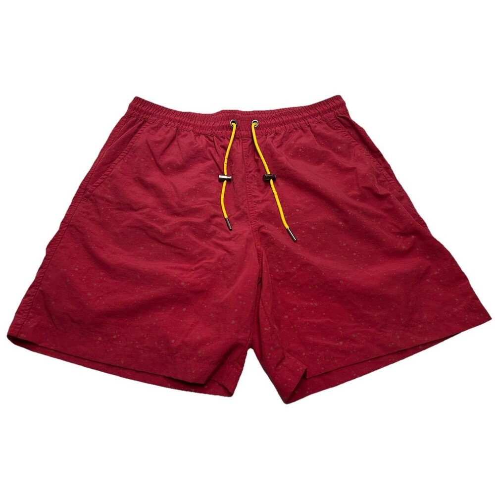 Men's CNCPTS Concepts Splatter Swim Trunks 6.5" Size Large Red